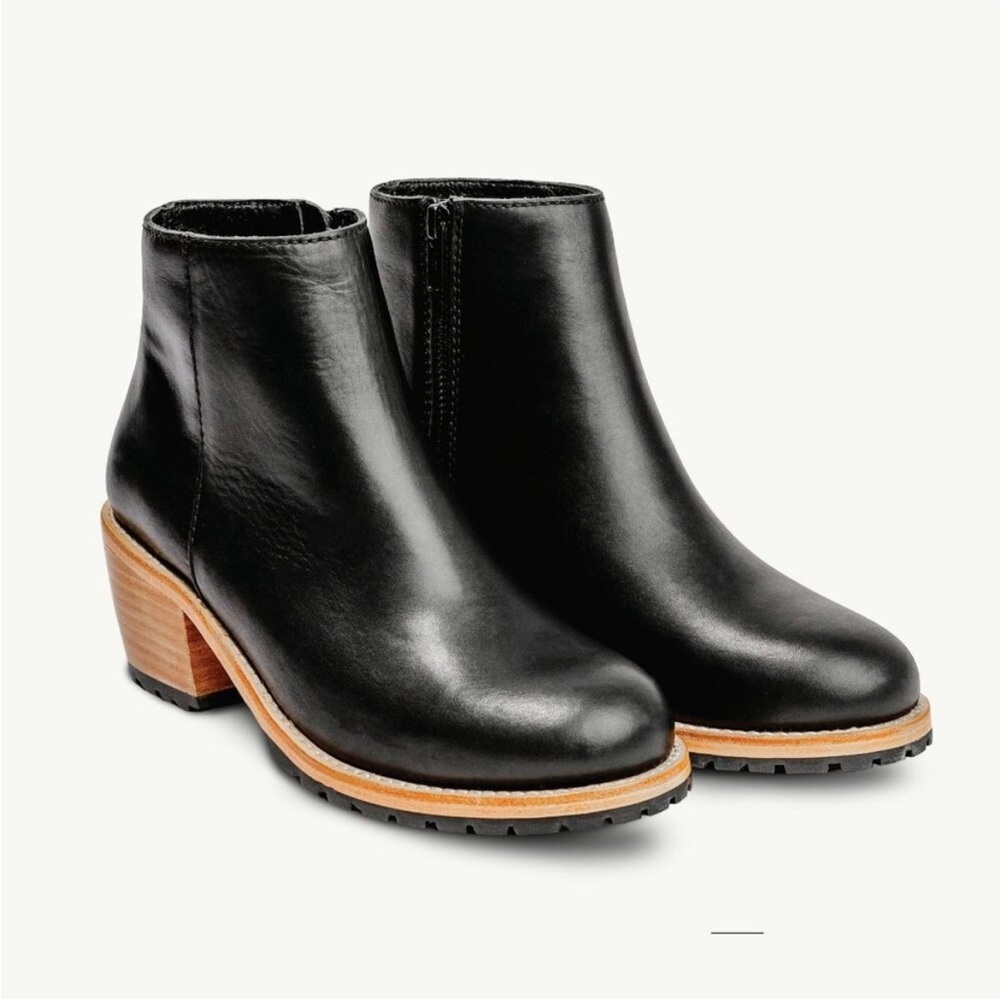 Patina PORTLAND LEATHER ALMOST PERFECT ANKLE BOOTIES SIZE 9.5 - Picture 3 of 11